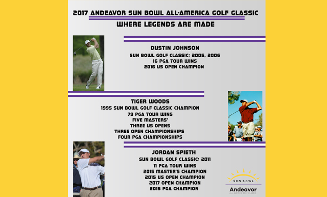 2017 Andeavor Sun Bowl All-America Golf Classic Field is a Strong One; Long Drive and Putting Contests Sunday; Play Starts Monday